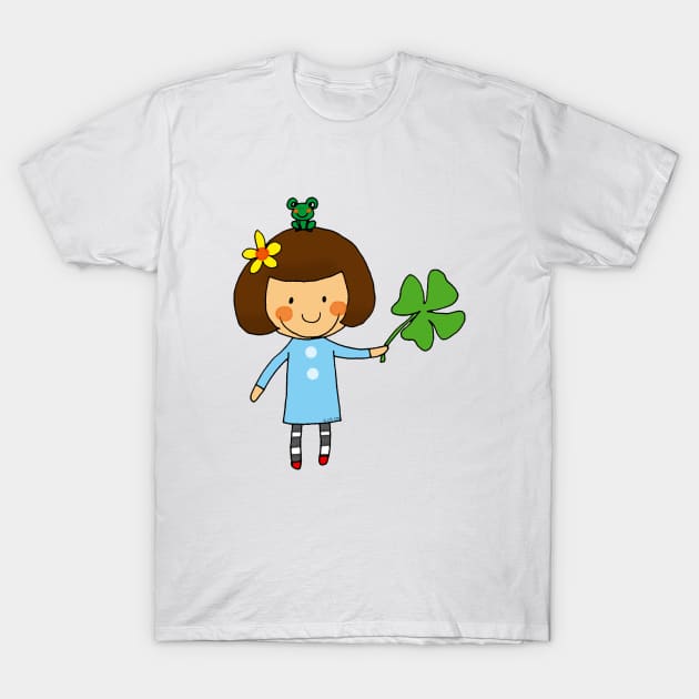 good luck clover T-Shirt by cartoonygifts